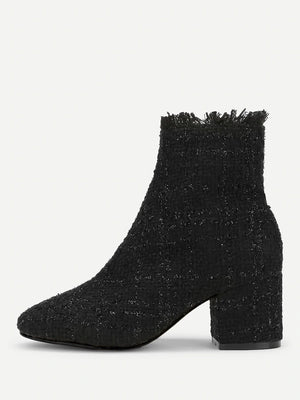 Tweed Ankle Boot
