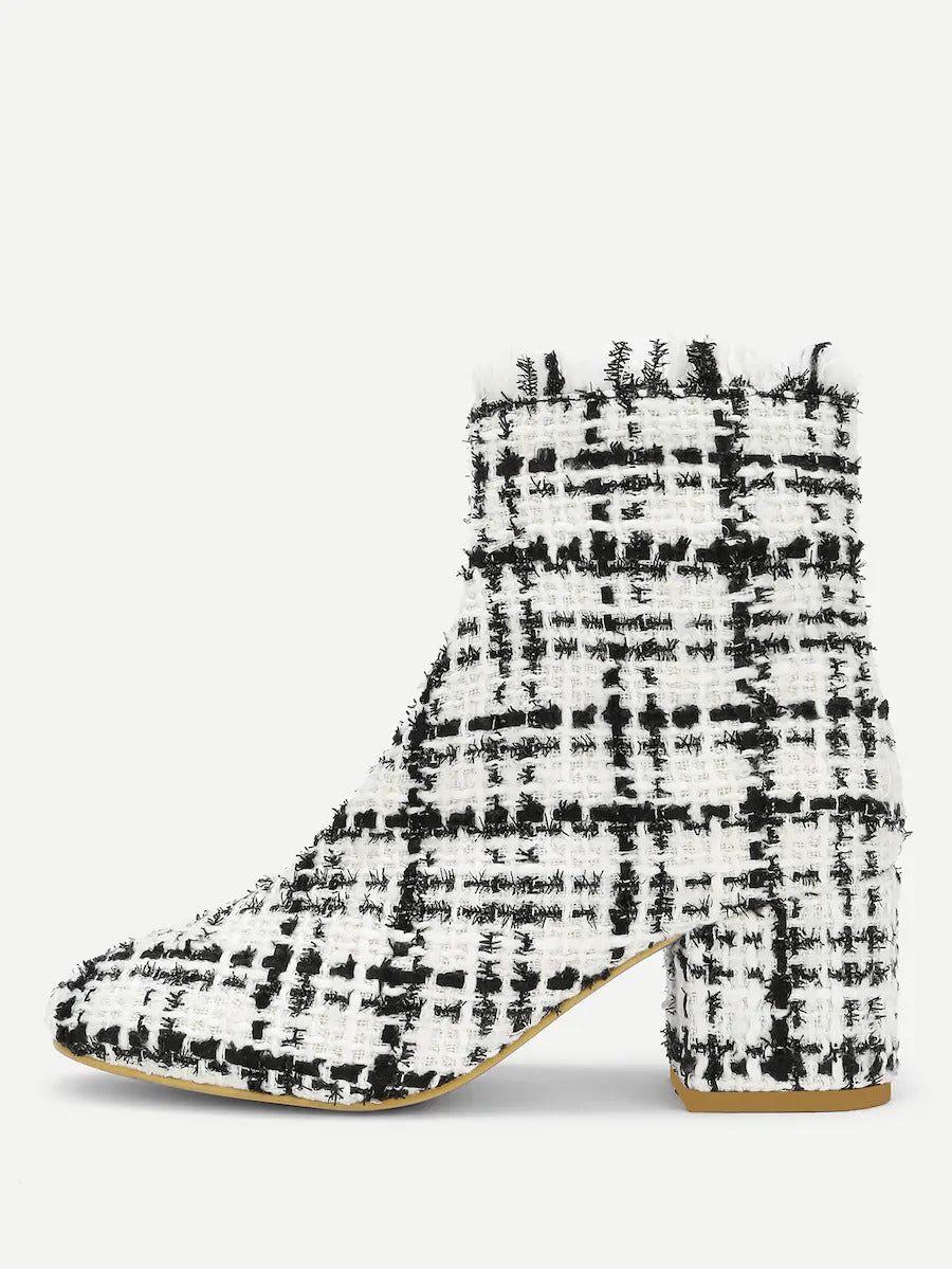 Tweed Ankle Boot