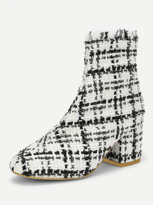 Tweed Ankle Boot