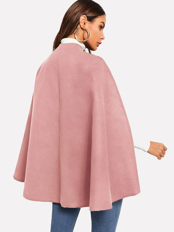 Single Button Cape Coat - Mobilia Theme Milan